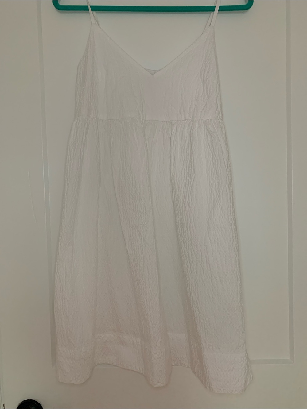 a new day White V‑Neck Spaghetti Strap Sundress